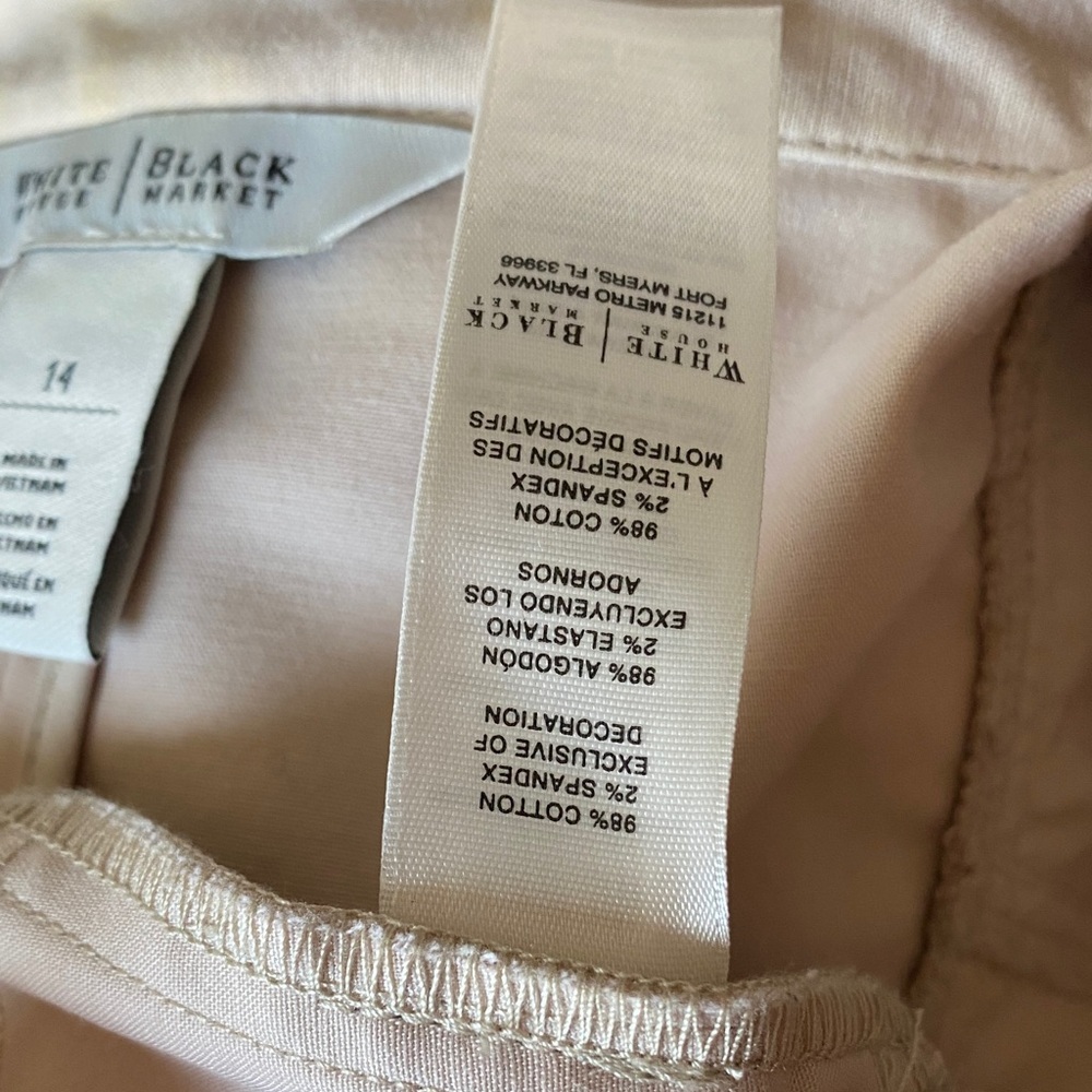 White House Black Market Light Pink Zip Blazer - Picture 8 of 9